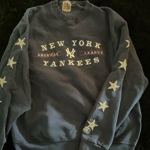 LF Furst of A Kind diamond star Yankees crewneck